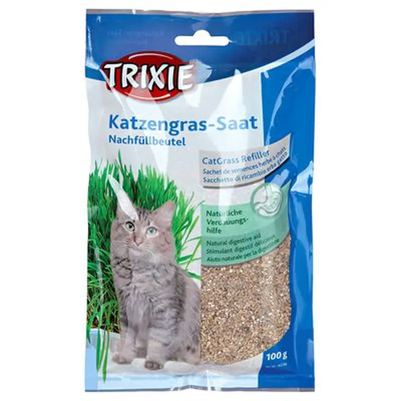 Cat Grass Refill Multipack 3 x 100 g - 3 x refill bag