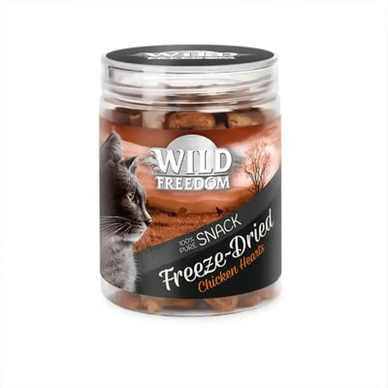 Wild Freedom Freeze-Dried Snacks Chicken Hearts - Saver Pack: 3 x 45g