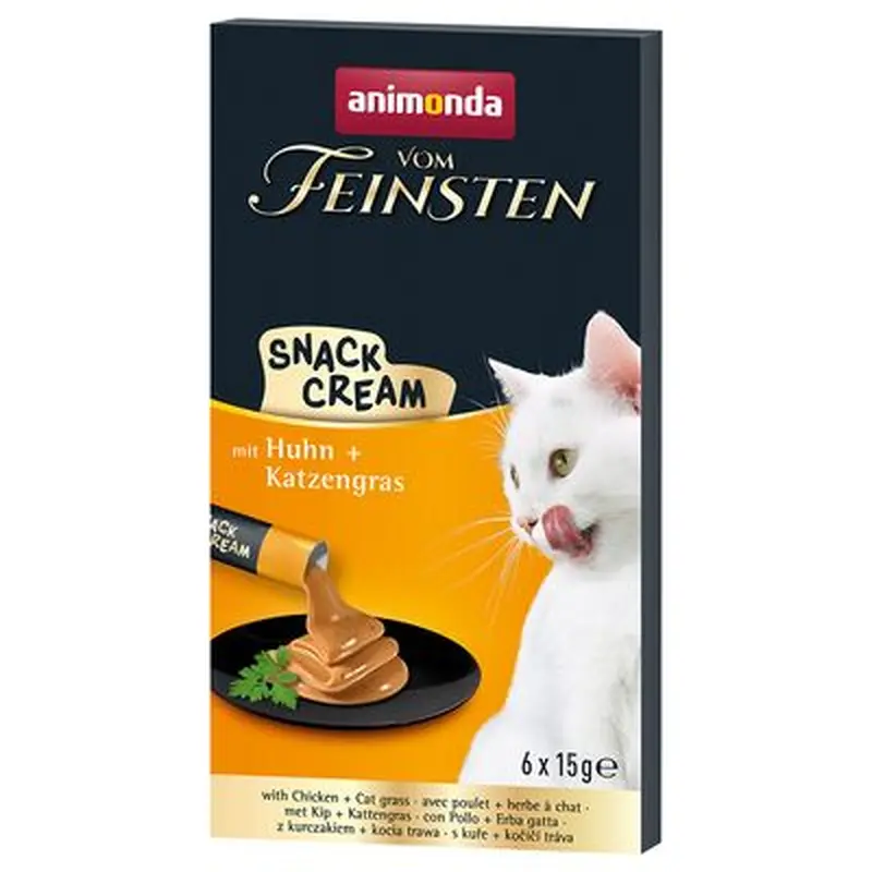 animonda Vom Feinsten Adult Snack Cream - Liver Sausage & Garden Vegetables (6 x 15g)