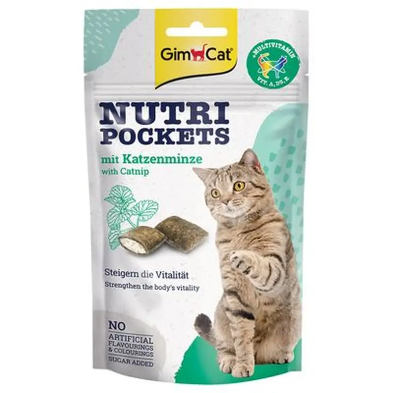 GimCat Catnip Nutri Pockets - 60g
