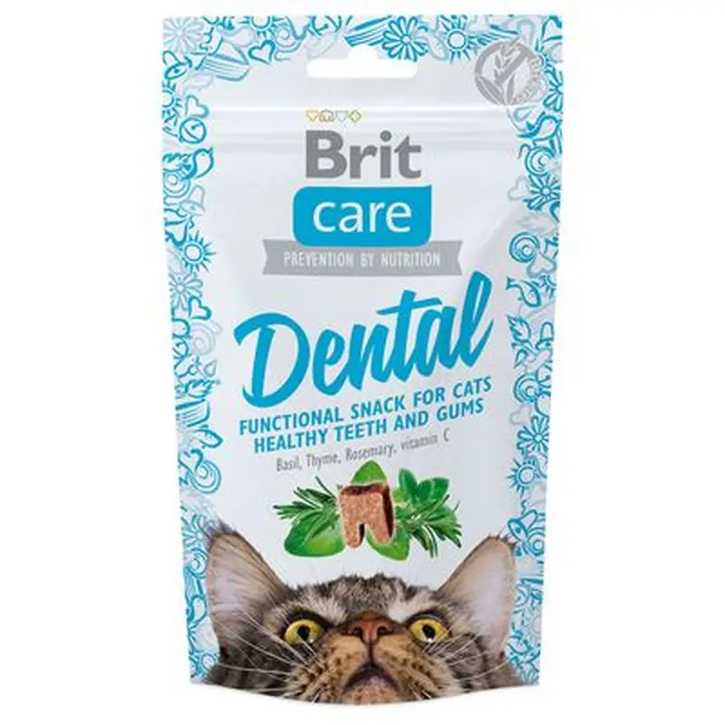 Brit Care Dental cat snack - 3 x 50 g
