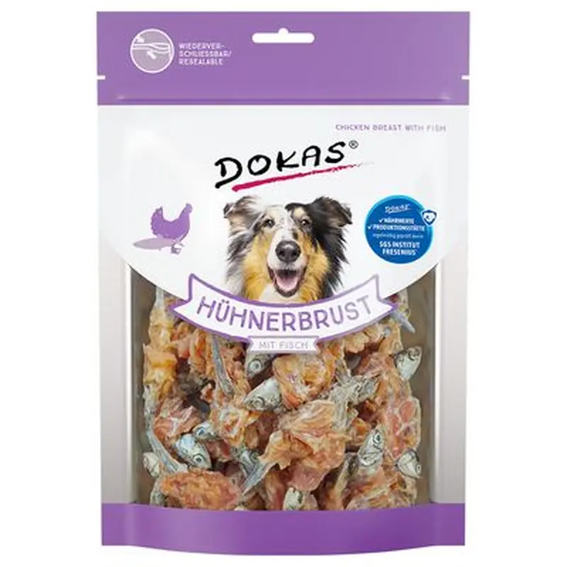 Dokas Chew Snack Chicken Breast with Fish - 220g