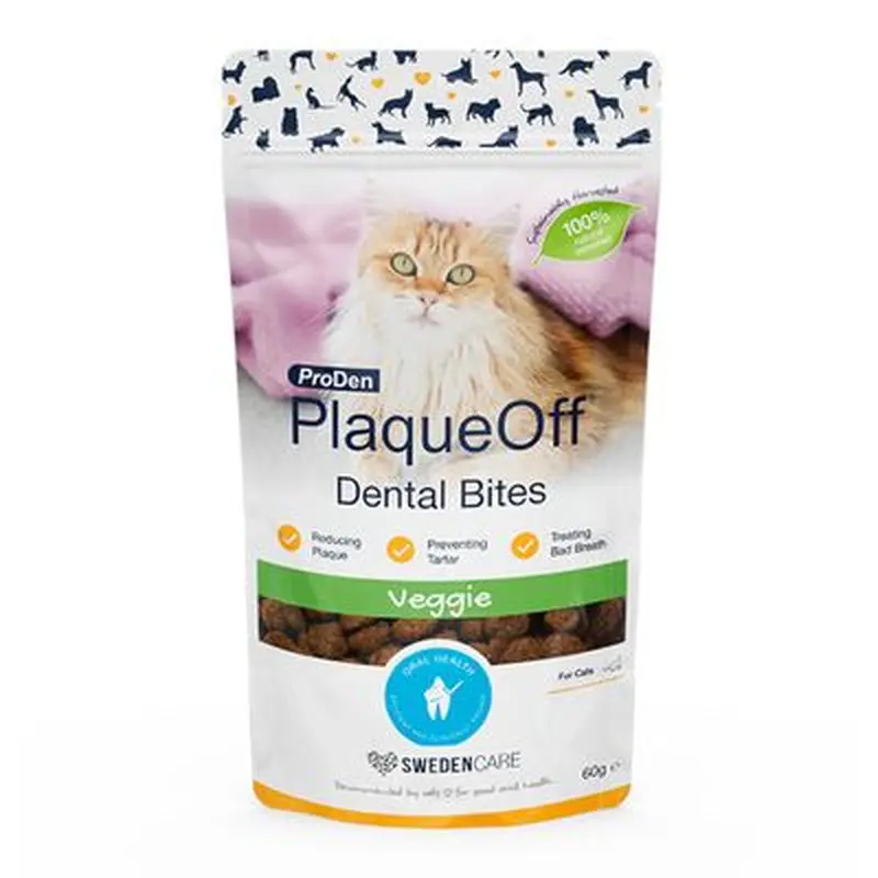 ProDen PlaqueOff Dental Bites for Cats - Salmon (60g)