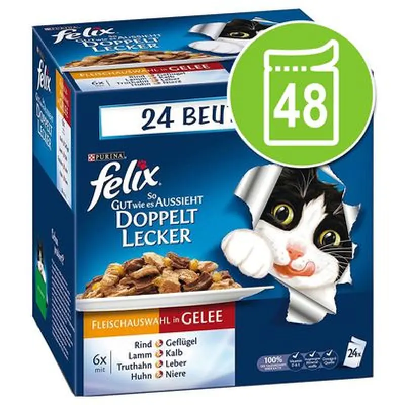 Felix As Good As It Looks Saver Pack 48 x 85g - Ocean Feasts in Jelly