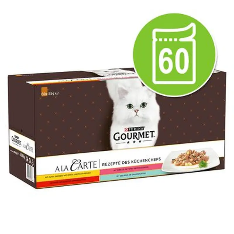 Gourmet A La Carte Mega Pack 60 x 85g - Chefs Recipes Selection