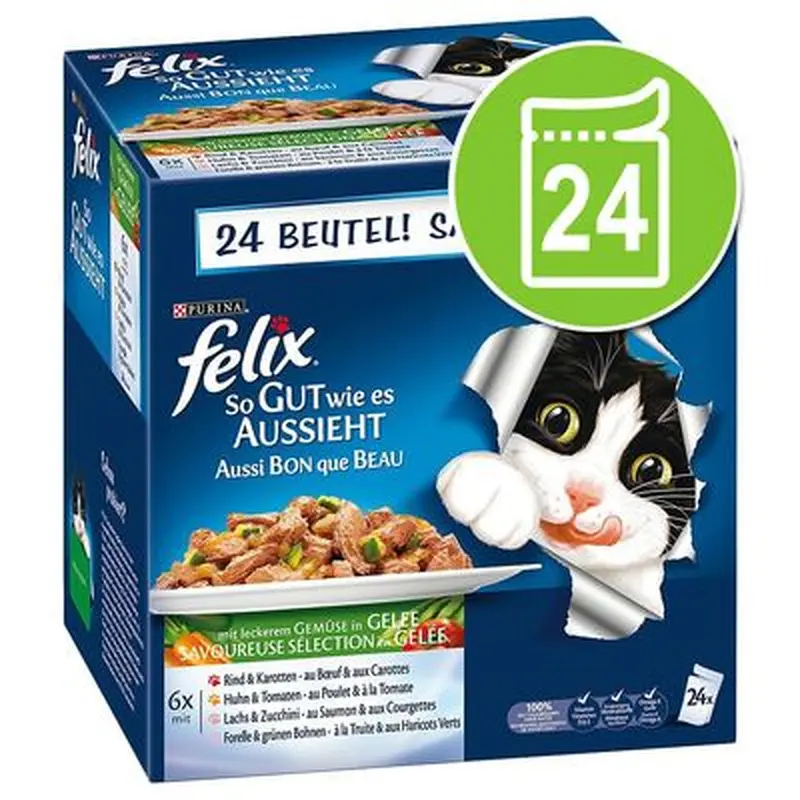 Felix As Good As It Looks in Jelly 24 x 85g - Ocean Feasts in Jelly
