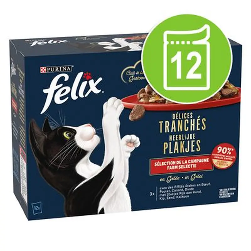 Felix Deliciously Sliced 12 x 80g - Ocean Selection in Jelly