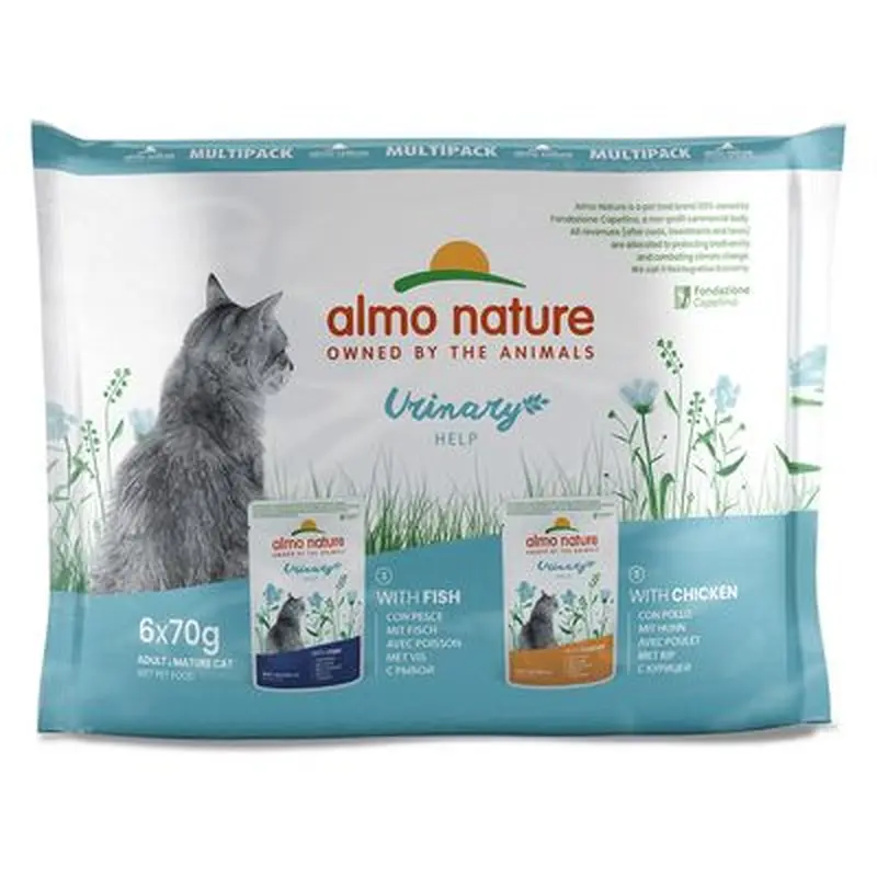 Almo Nature Holistic Urinary Help Pouches 70g - Saver Pack: Fish (12 x 70g)