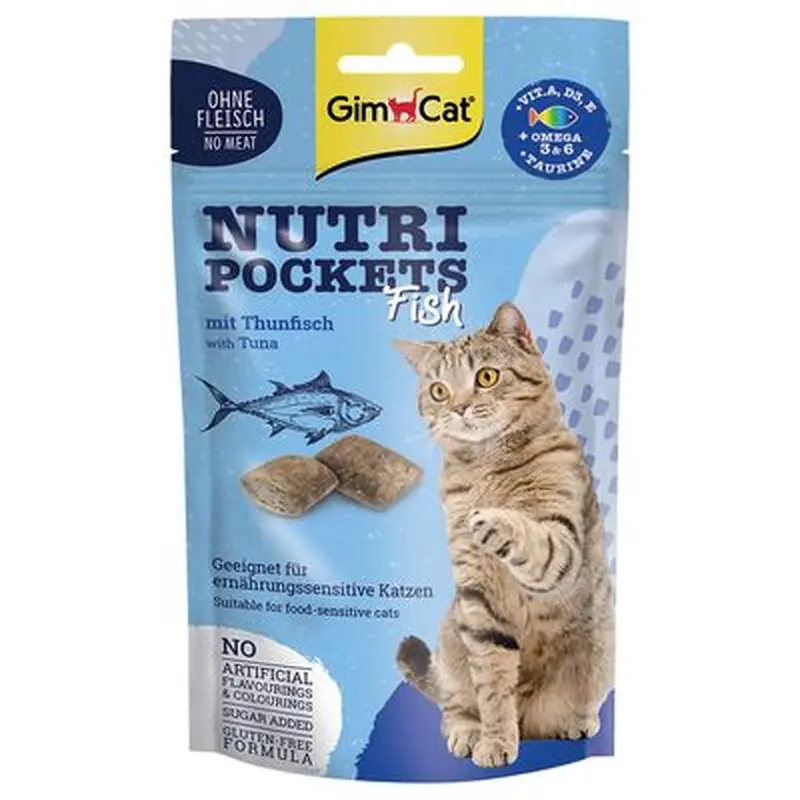 GimCat Nutri Pockets Fish - Saver Pack: Salmon (6 x 60g)