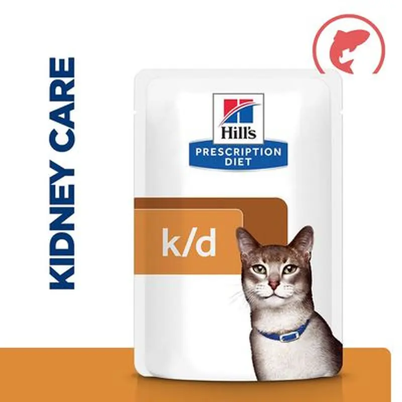 Hill's Prescription Diet Feline k/d Kidney Care - Saver Pack: 24 x 85g Salmon Pouches