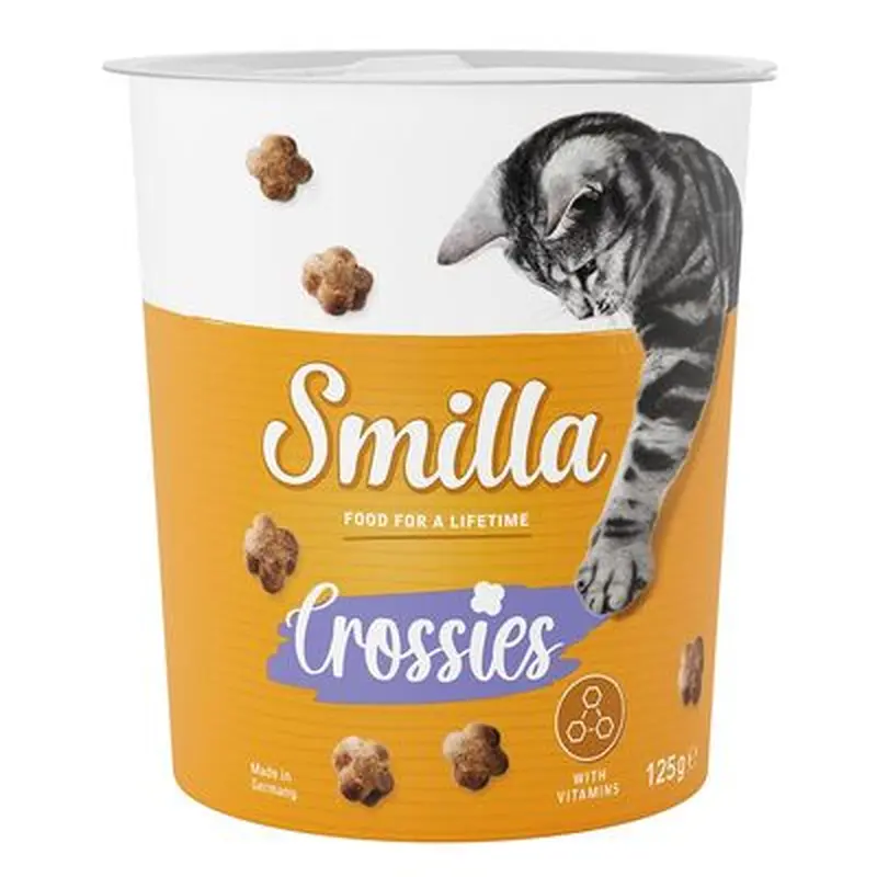 Smilla Crossies Vitamin Cat Snacks - Saver Pack: 3 x 125g