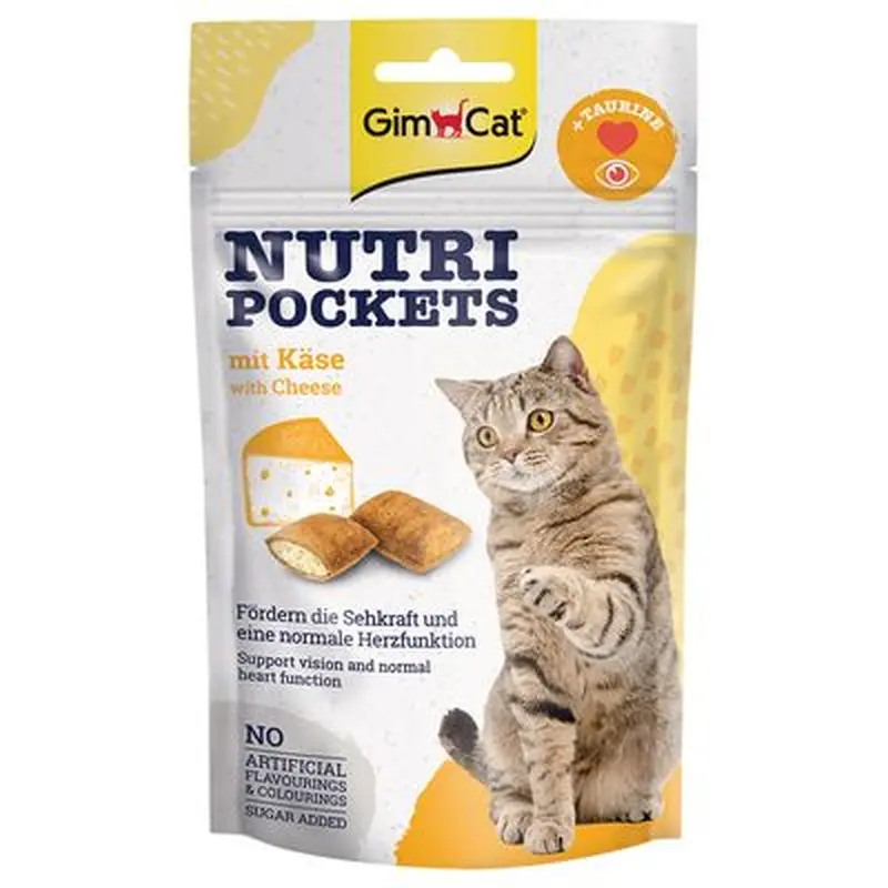GimCat Cheese Nutri Pockets - Saver Pack: 6 x 60g