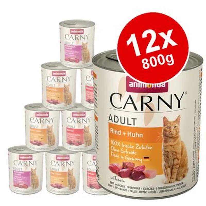 animonda Carny Adult Saver Pack 12 x 800g - Beef & Chicken