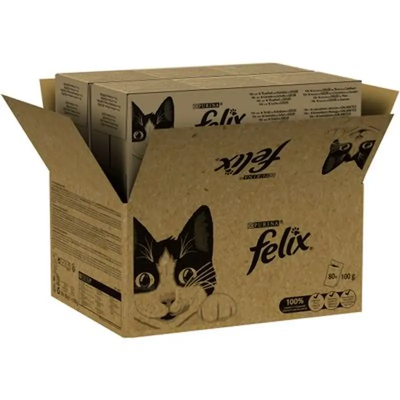 Megapack Felix Classic Pouches 80 x 85 g - Fish & Meat Mix