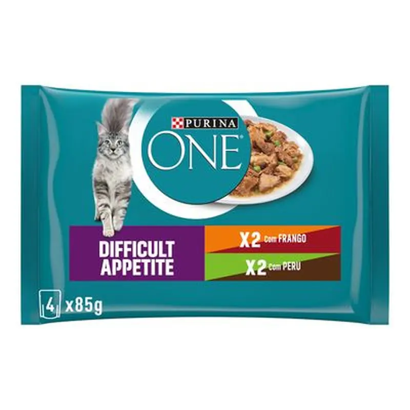 PURINA ONE Difficult Appetite - Saver Pack: Chicken & Turkey (16 x 85g)