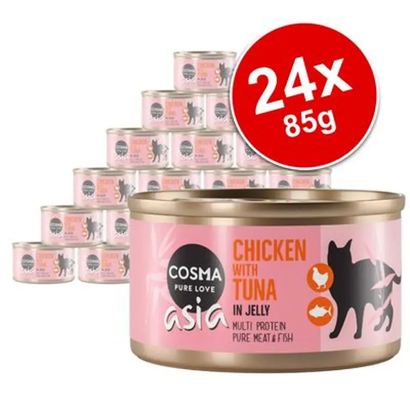 Cosma Asia in Jelly Saver Pack 24 x 85g - Tuna with Crab Meat