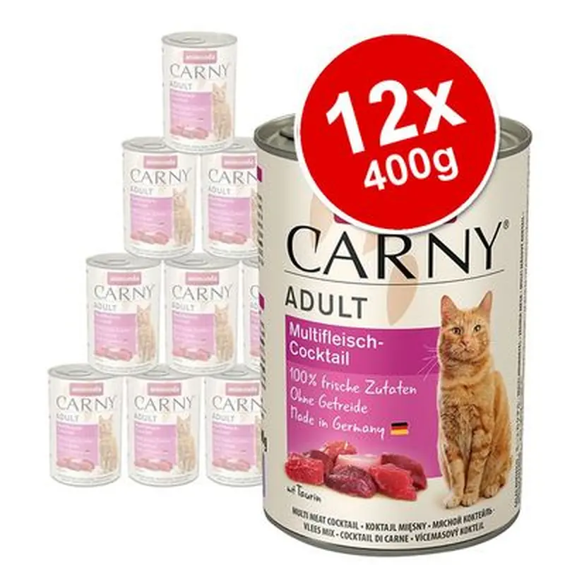 animonda Carny Adult Saver Pack 12 x 400g - Meat Saucer