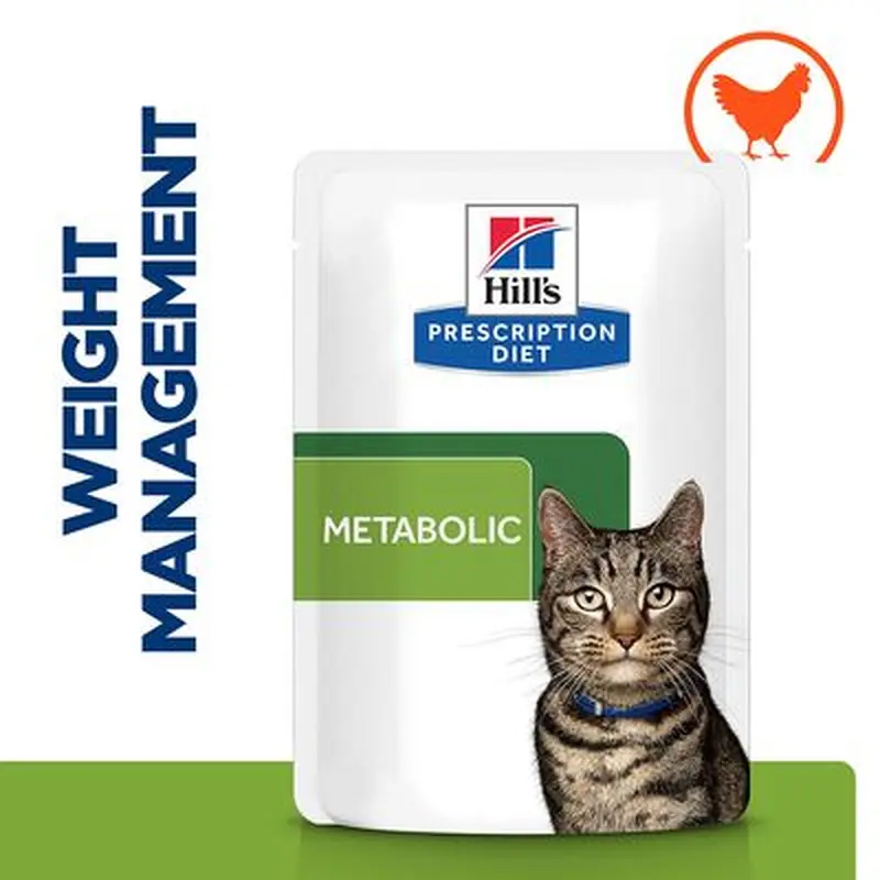 Hills Prescription Diet Feline Metabolic - 12 x 85g Pouches