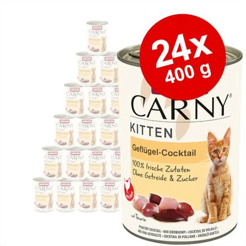 animonda Carny Kitten Saver Pack 24 x 400g - Veal, Chicken & Turkey