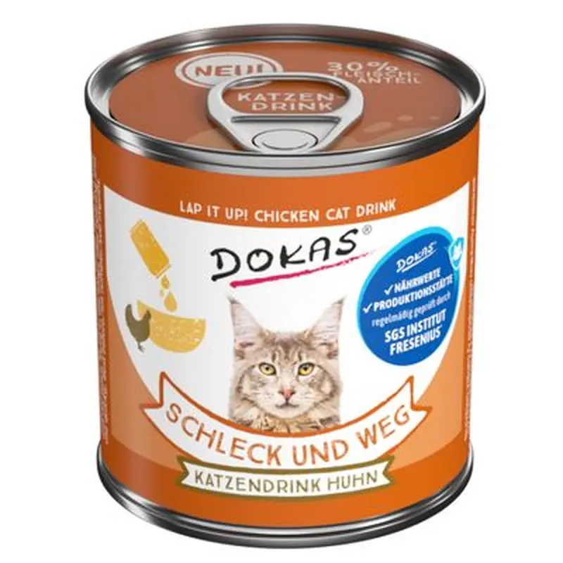 Dokas Lick-and-Go Cat Drink with Chicken - Saver Pack: 24 x 100g
