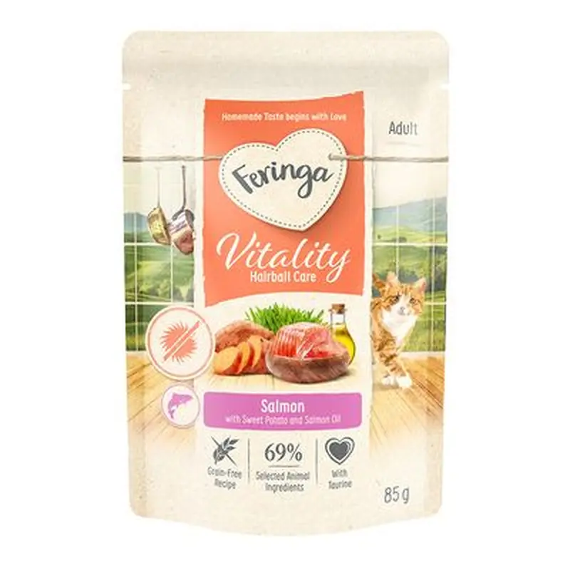 Feringa Vitality Hairball Care with Salmon - 6 x 400g