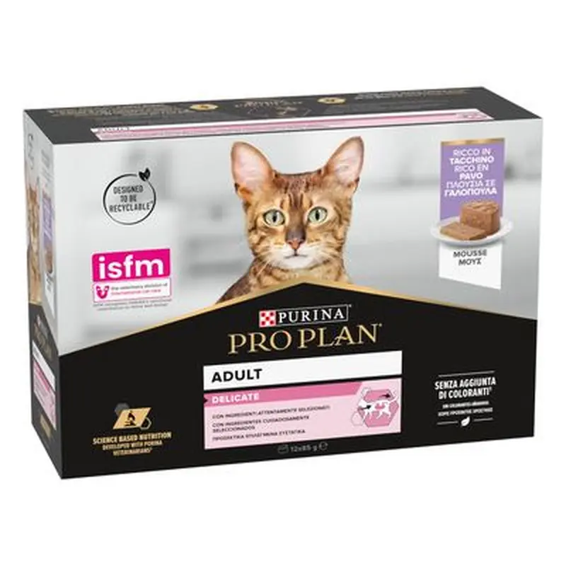 PURINA PRO PLAN Delicate - Saver Pack: Turkey Mousse (36 x 85g)