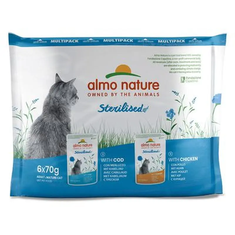 Almo Nature Holistic Sterilised Pouches 70g - Chicken (6 x 70g)