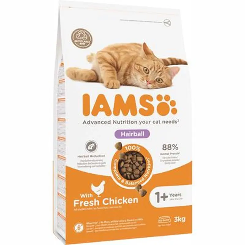 IAMS Advanced Nutrition Hairball with Chicken - 3kg
