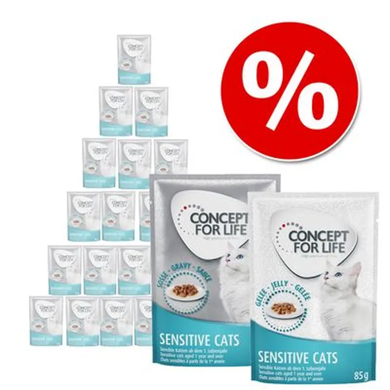Concept for Life in Gravy & Jelly Mixed Saver Pack 24 x 85g - Beauty in Gravy & Jelly
