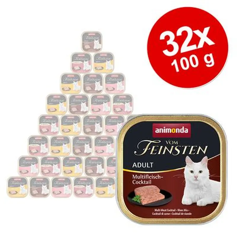 Mixed Megapack animonda vom Feinsten Adult 32 x 100g - Assorted Meat