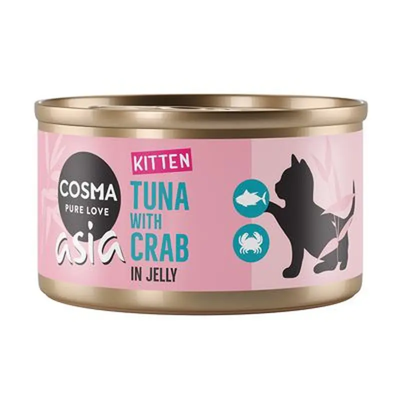 Cosma Asia Kitten in Jelly 6 x 85g - Mixed Pack