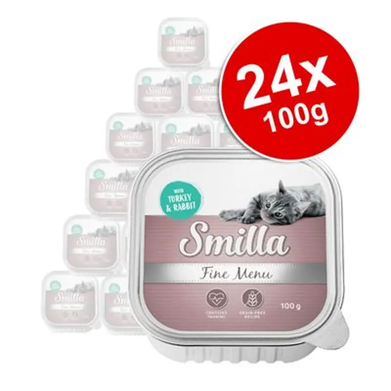 Smilla Fine Menu Saver Pack 24 x 100g - Turkey & Rabbit