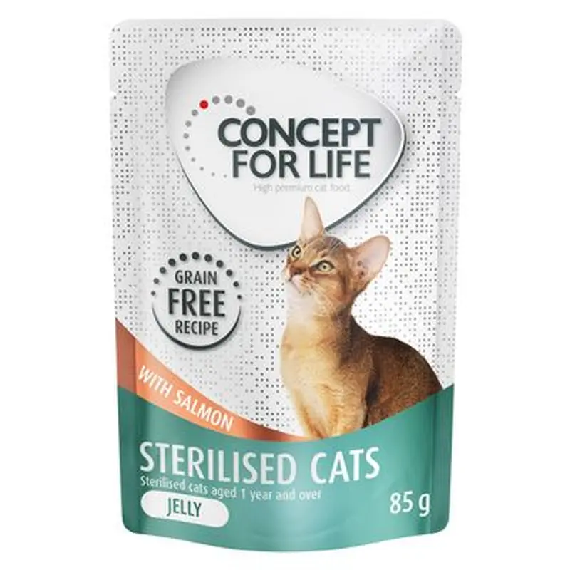 12 x 85g Concept for Life Wet Cat Food  Special Price! * - All Cats 10+ - in Jelly (12 x 85g)