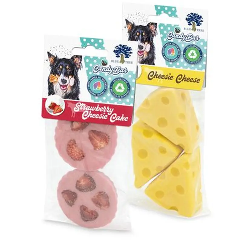 Blue Tree Cheesie Snacks - Cheesie Cheese (100g) & Strawberry Cheesie Cake (60g)