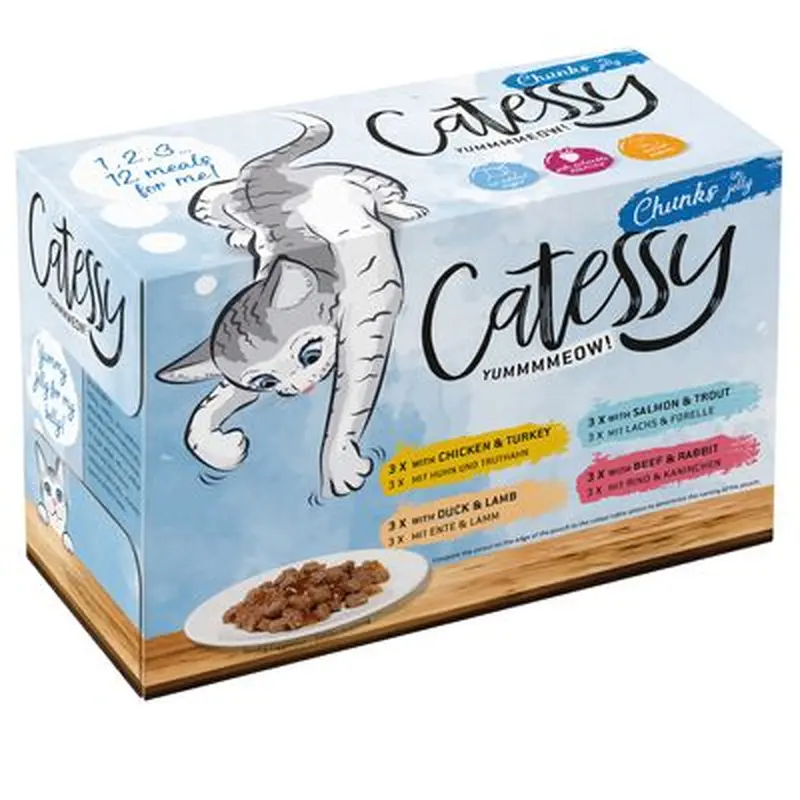 Catessy Chunks in Jelly - 12 x 100g