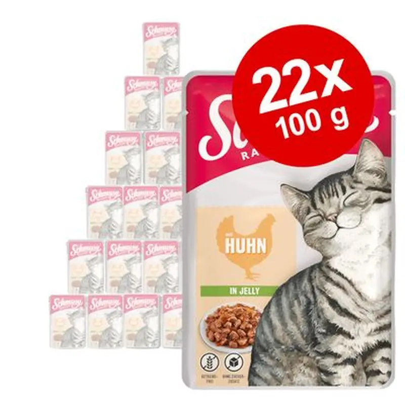 Schmusy Ragout in Jelly 22 x 100g - Chicken