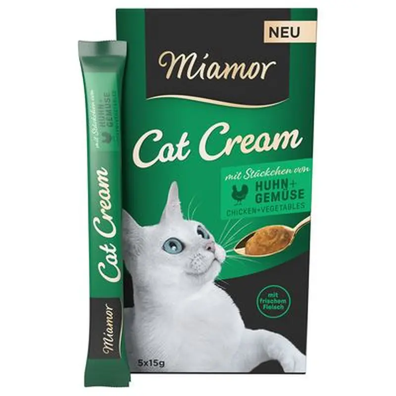 Miamor Cat Cream Chicken & Vegetables - 5 x 15g