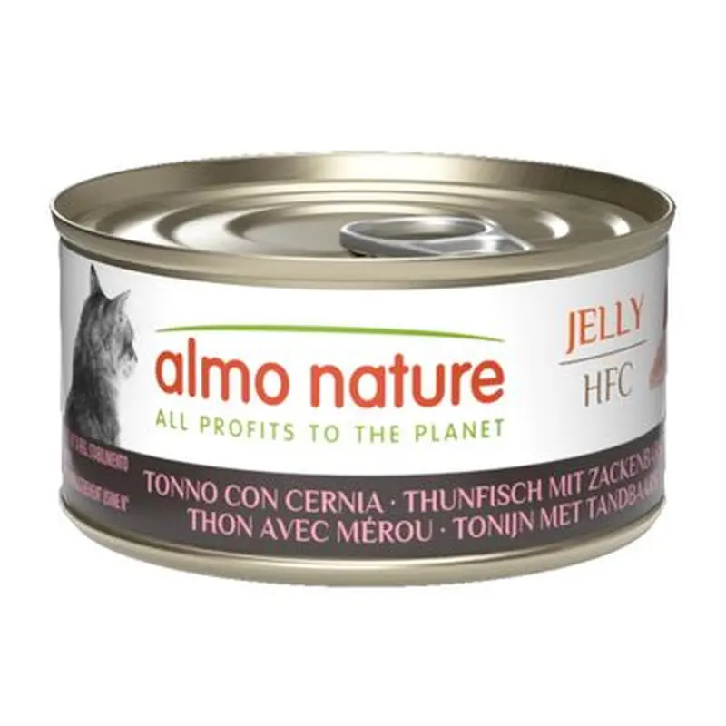 Almo Nature HFC Jelly 6 x 70g - Tuna with grouper