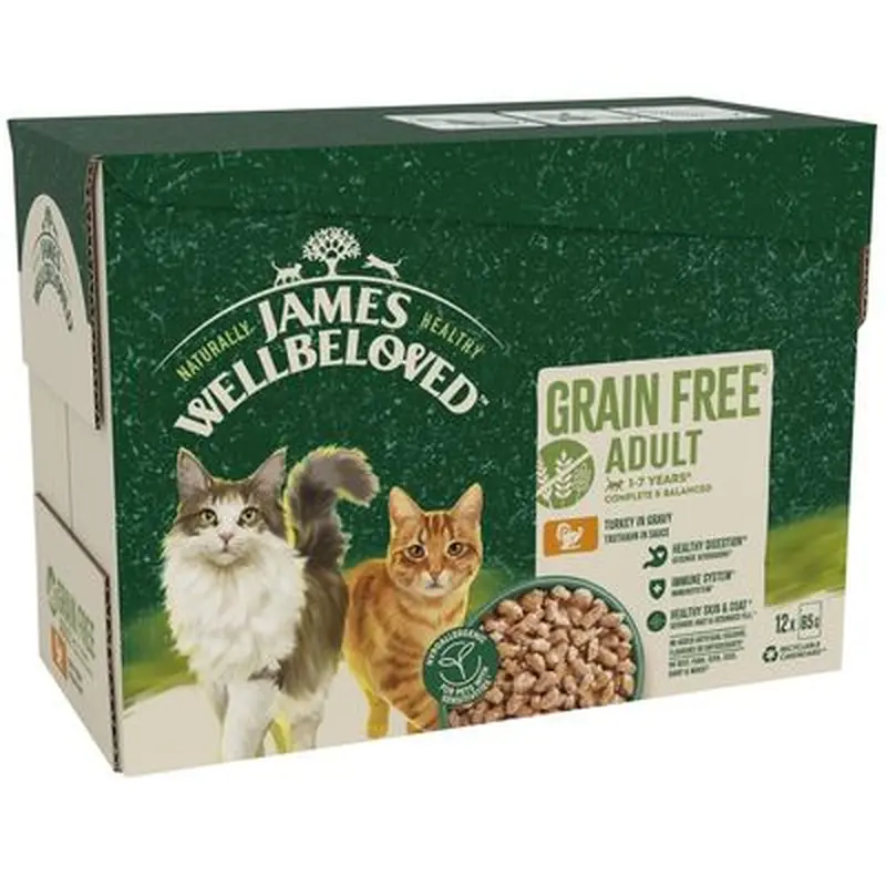 James Wellbeloved Adult Pouches - Turkey - Saver Pack: 48 x 85g