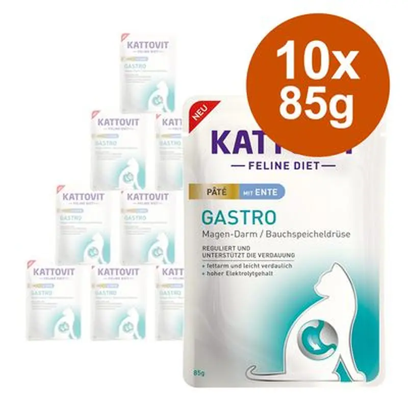 Kattovit Gastro Pat 10 x 85g - Turkey