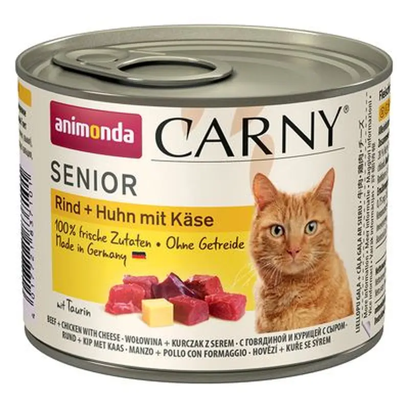 animonda Carny Senior 6 x 200g - Beef & Turkey Hearts