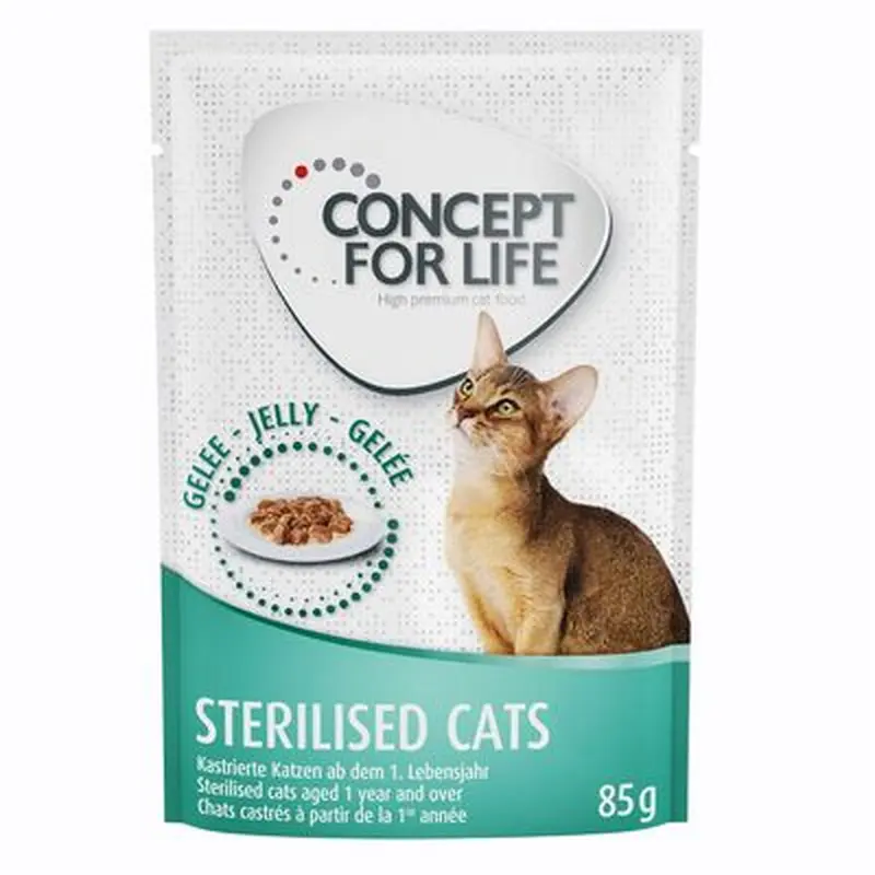 Concept for Life Sterilised Cats  in Jelly - 12 x 85g