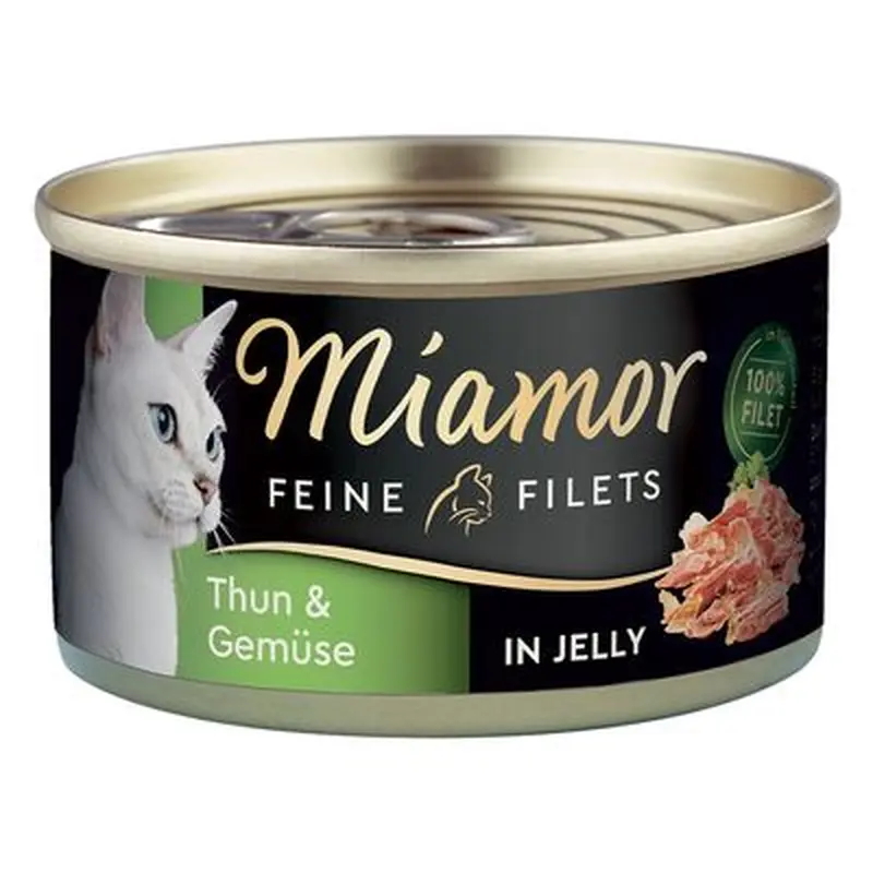 Miamor Fine Fillets 6 x 100g - Tuna & Quail Eggs in Jelly