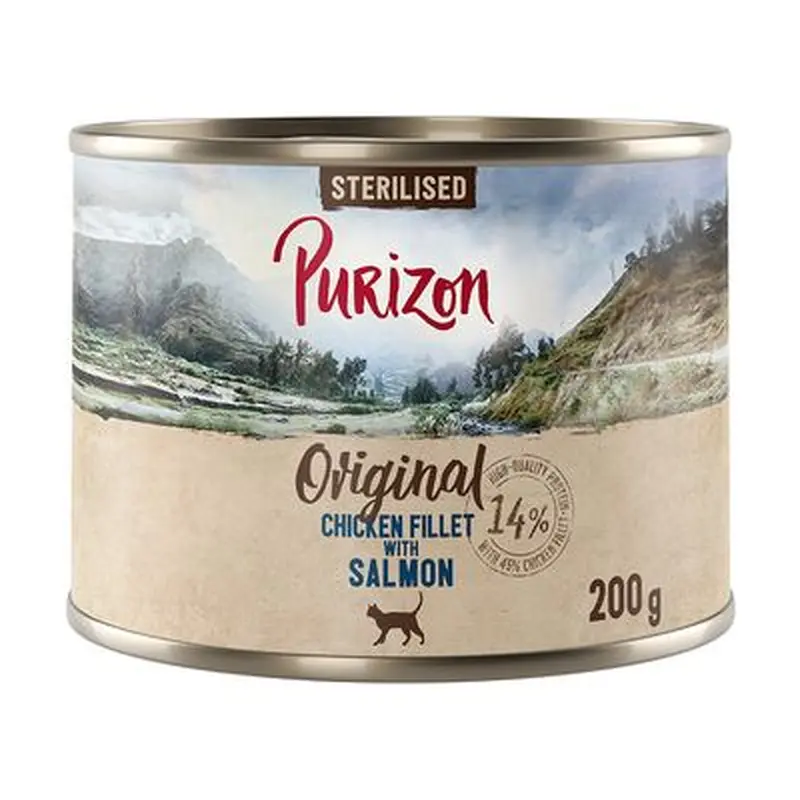 Purizon Adult Grain-Free Sterilised 6 x 200g - Chicken Fillet with Turkey