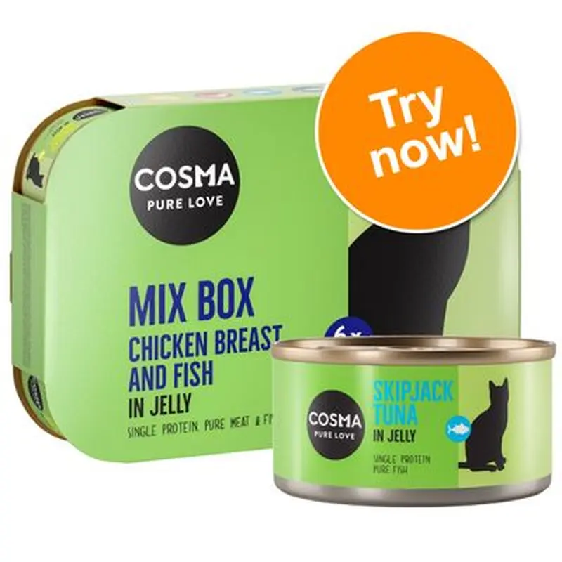 Cosma Original in Jelly Mixed Trial Packs - 6 x 400g Mixed Pack (4 Varieties)