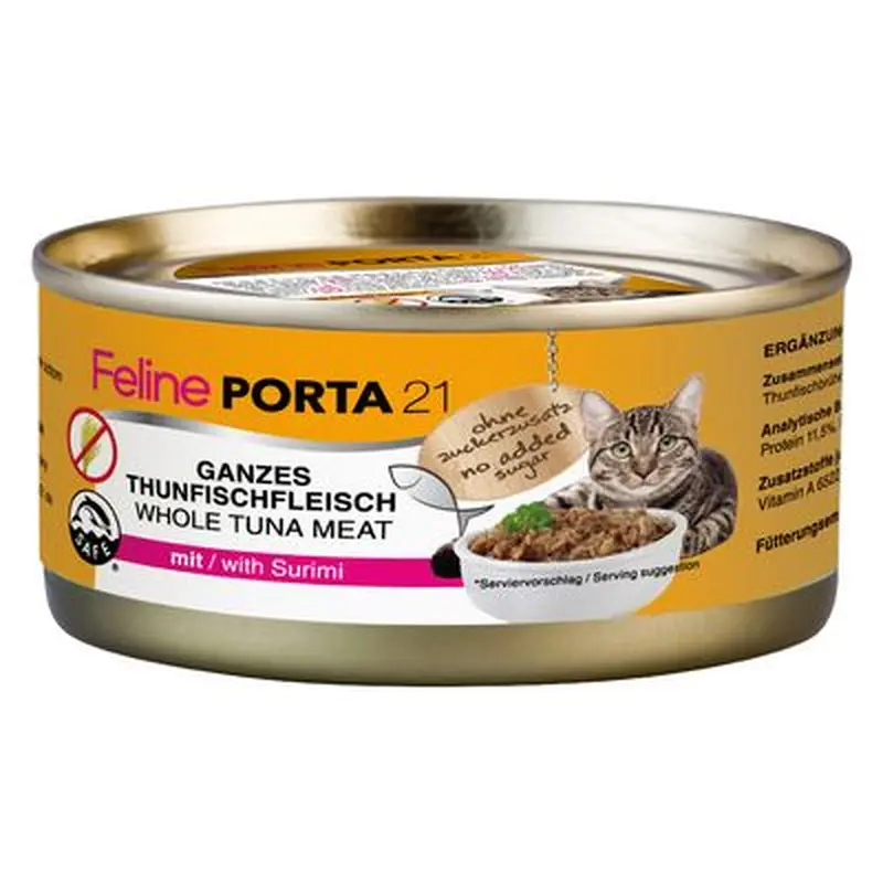 Feline Porta 21 - 6 x 156g - Whole Tuna with Aloe Vera