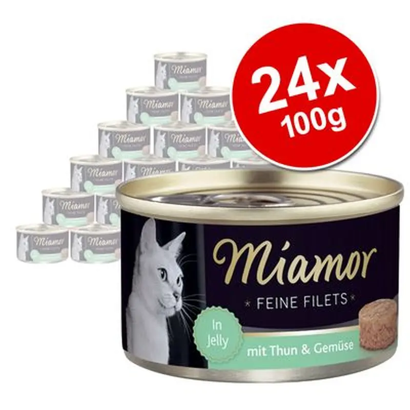 Miamor Fine Fillets Saver Pack 24 x 100g - Chicken, Ham & Rice in Jelly