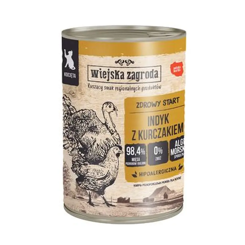 Wiejska Zagroda Cat 6 x 400g - Lamb with Krill
