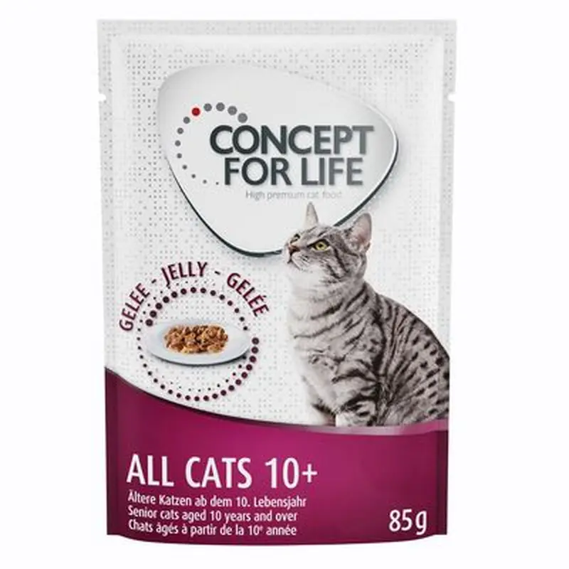 Concept for Life All Cats 10+ - in Jelly - 24 x 85g