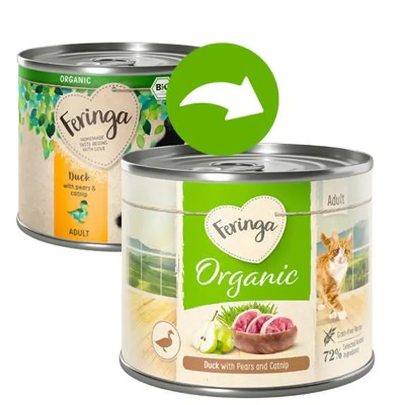 Feringa Organic Adult 6 x 200g - Duck with Pear & Catnip